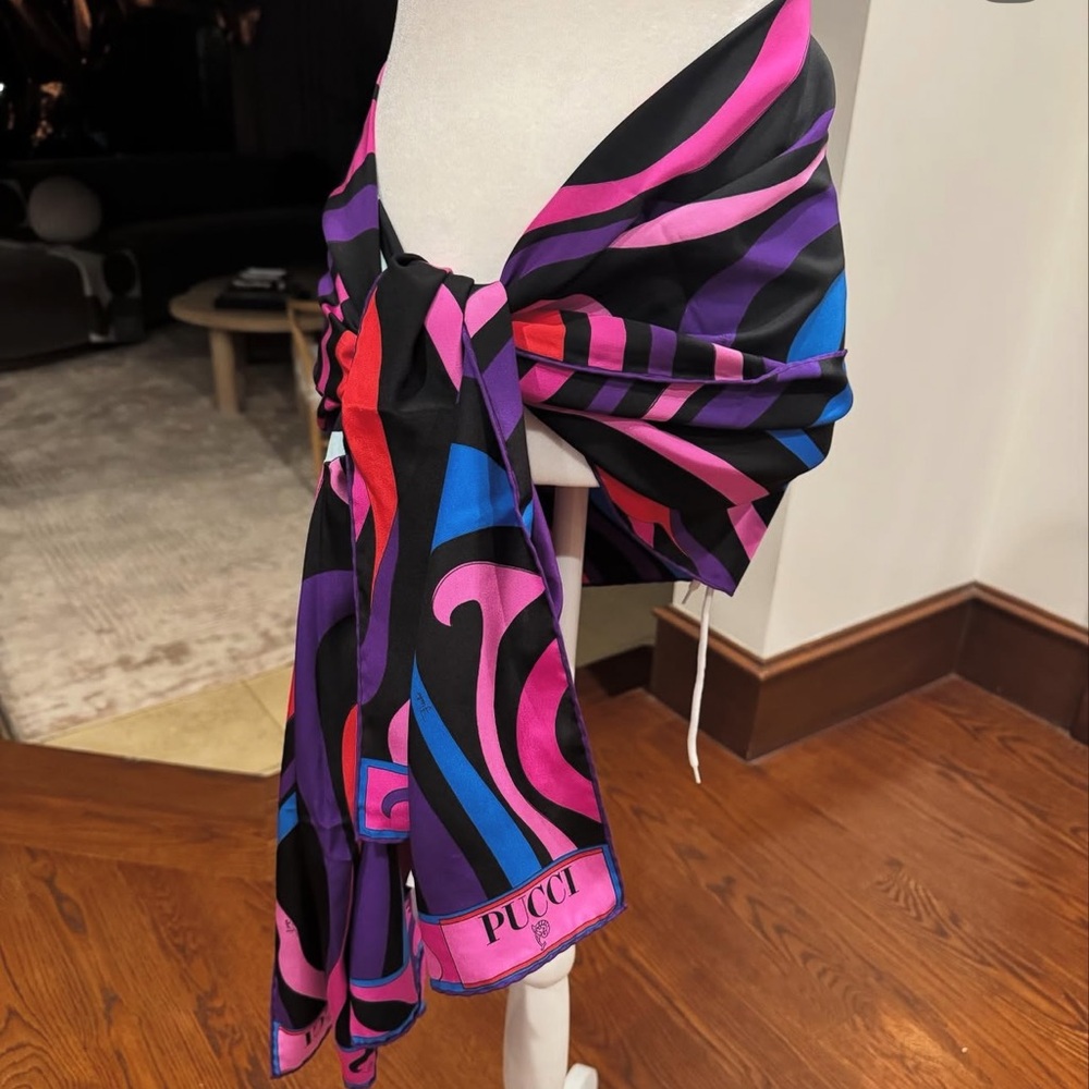 Pucci Multicolor Silk Scarf